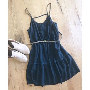 Black spaghetti strap dress